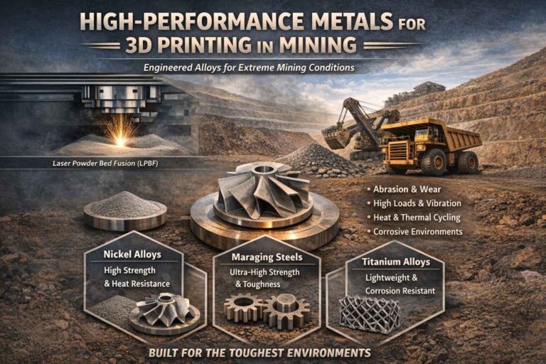 Performance Mining High-Performance Metals for Additive Manufacturing in Mining