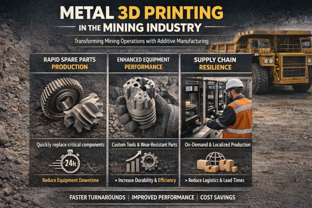 Real-World Applications of Metal 3D Printing in the Mining Industry