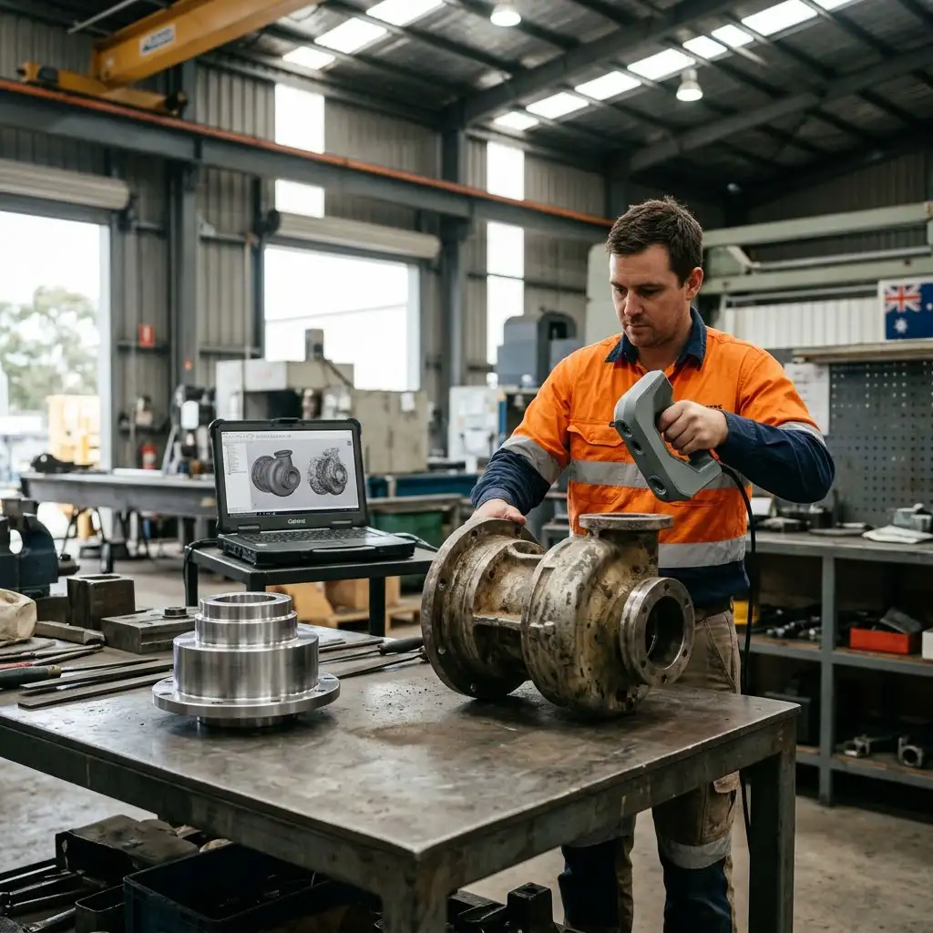 Industrial 3D scanning services in Australia for engineering components
