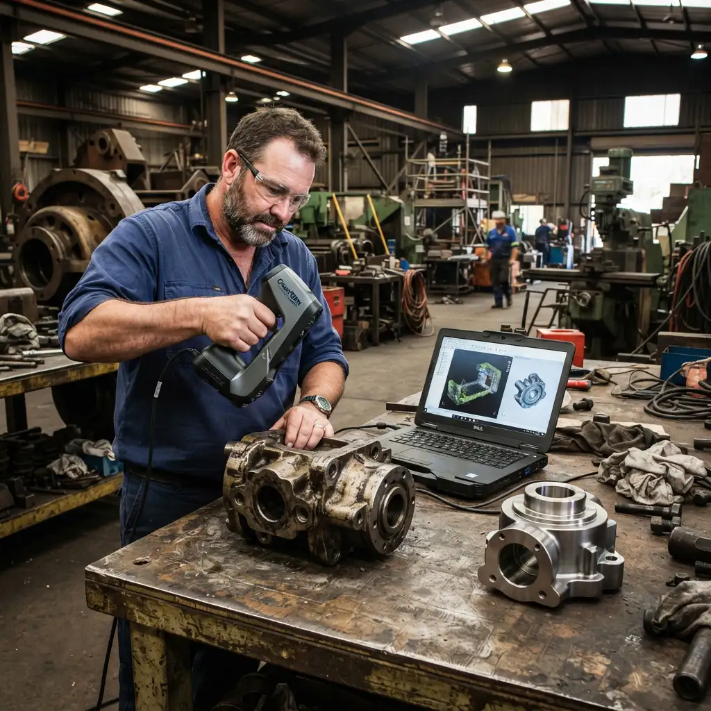Reverse engineering services in Australia using 3D scanning and CAD reconstruction